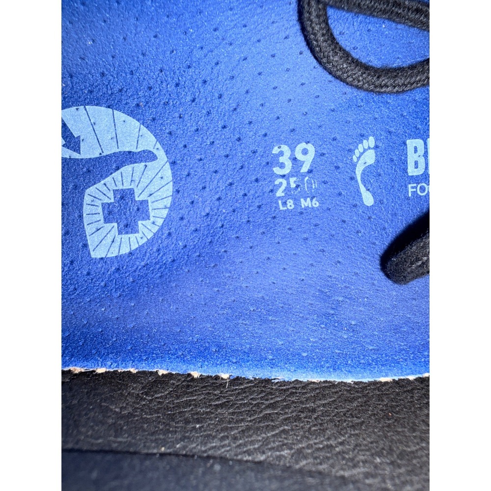 Birkenstock Bend Low Sneakers EU 39 Black Suede Cork Lace Up Comfort Shoes - Picture 9 of 11